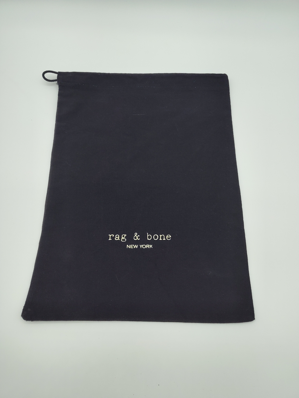 rag & bone Dust Bag 14x10.5 Black Drawstring Storage Shoe Travel Organizer Pouch
